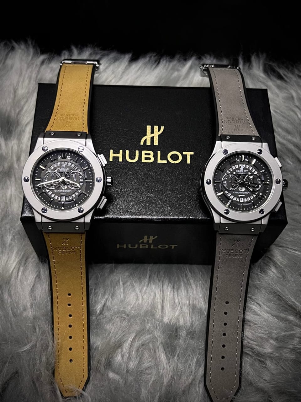 Hublot Leather Strap Watch
