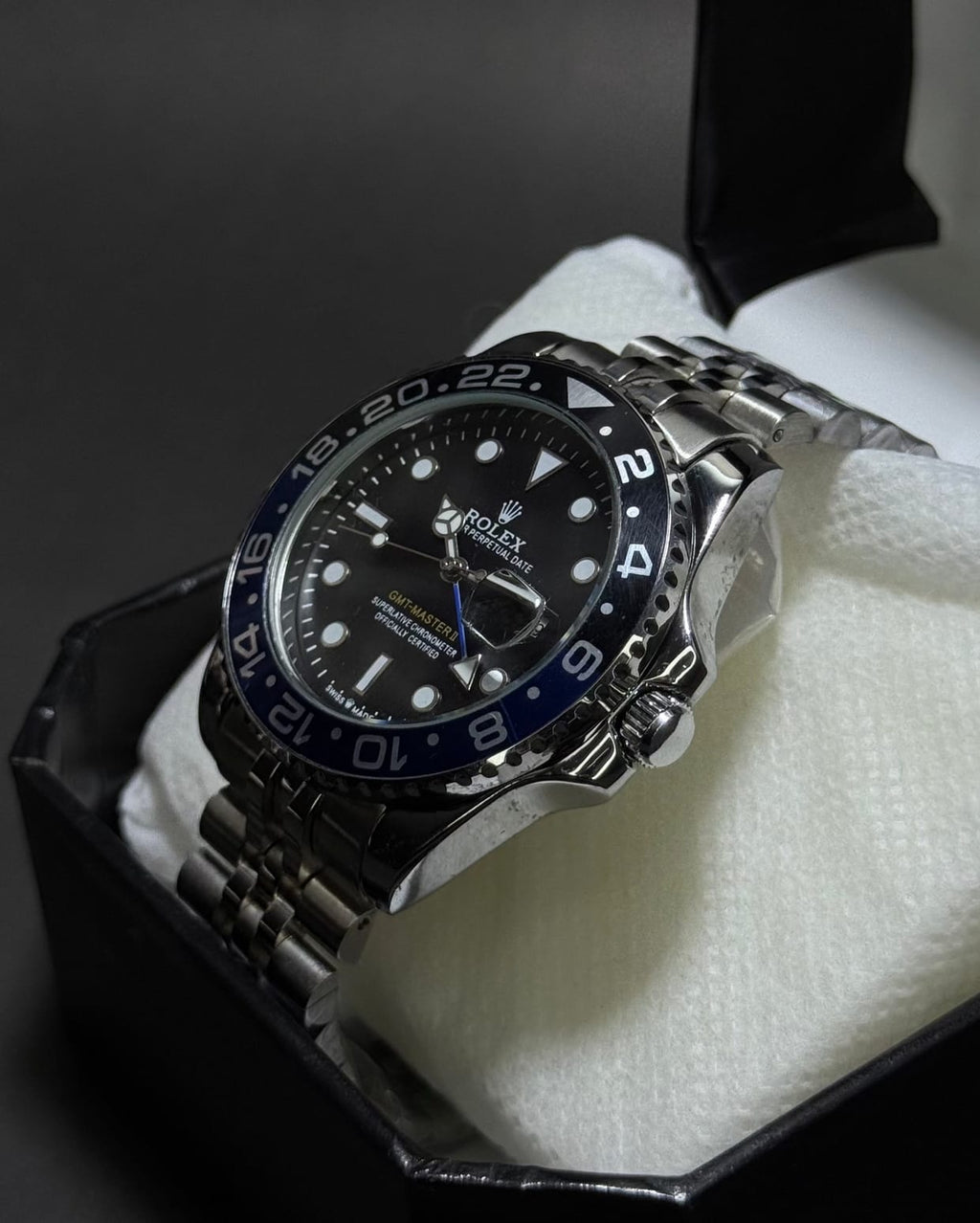 Rolex GMT Black & Blue Rotating Bezel