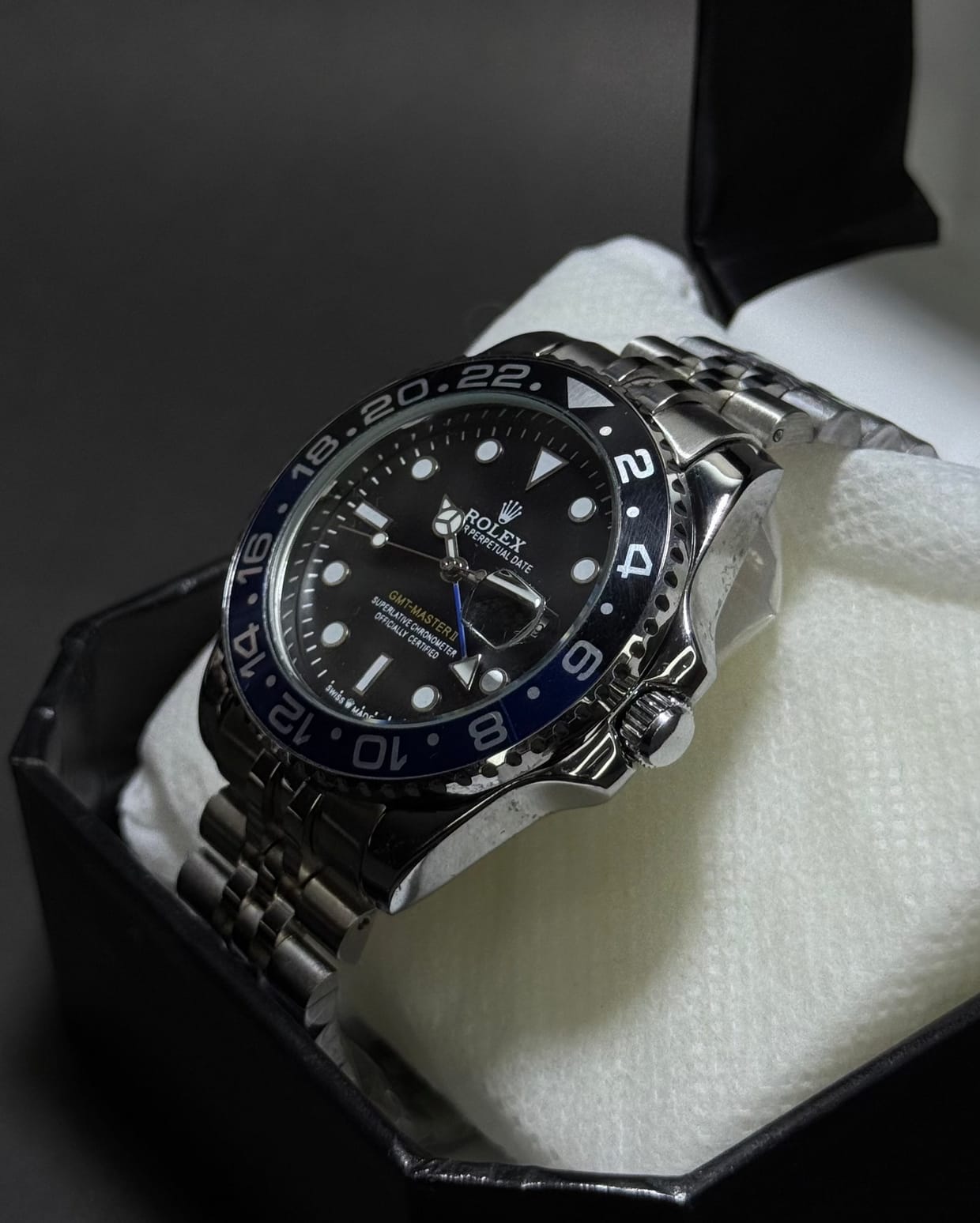 Rolex GMT Black & Blue Rotating Bezel