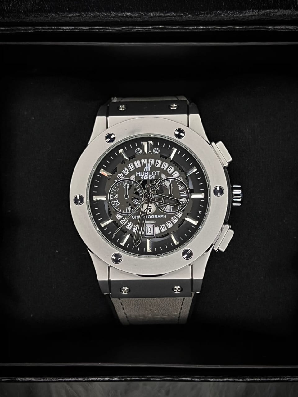 Hublot Leather Strap Watch